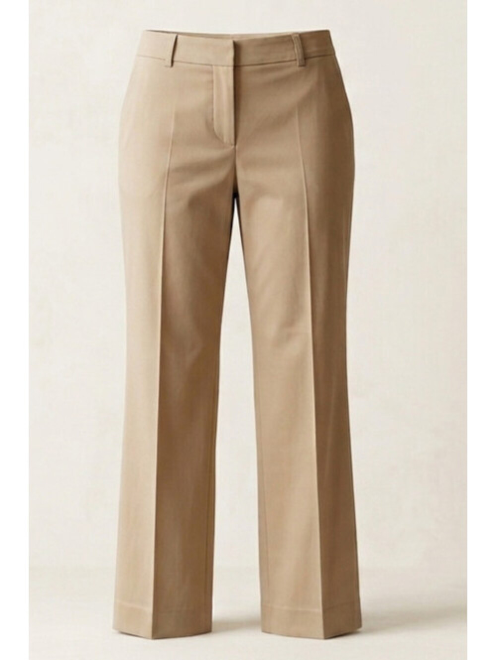 Burberry London Women's Tan Tadwick B Trousers - Size US 8 Classic Cotton Blend